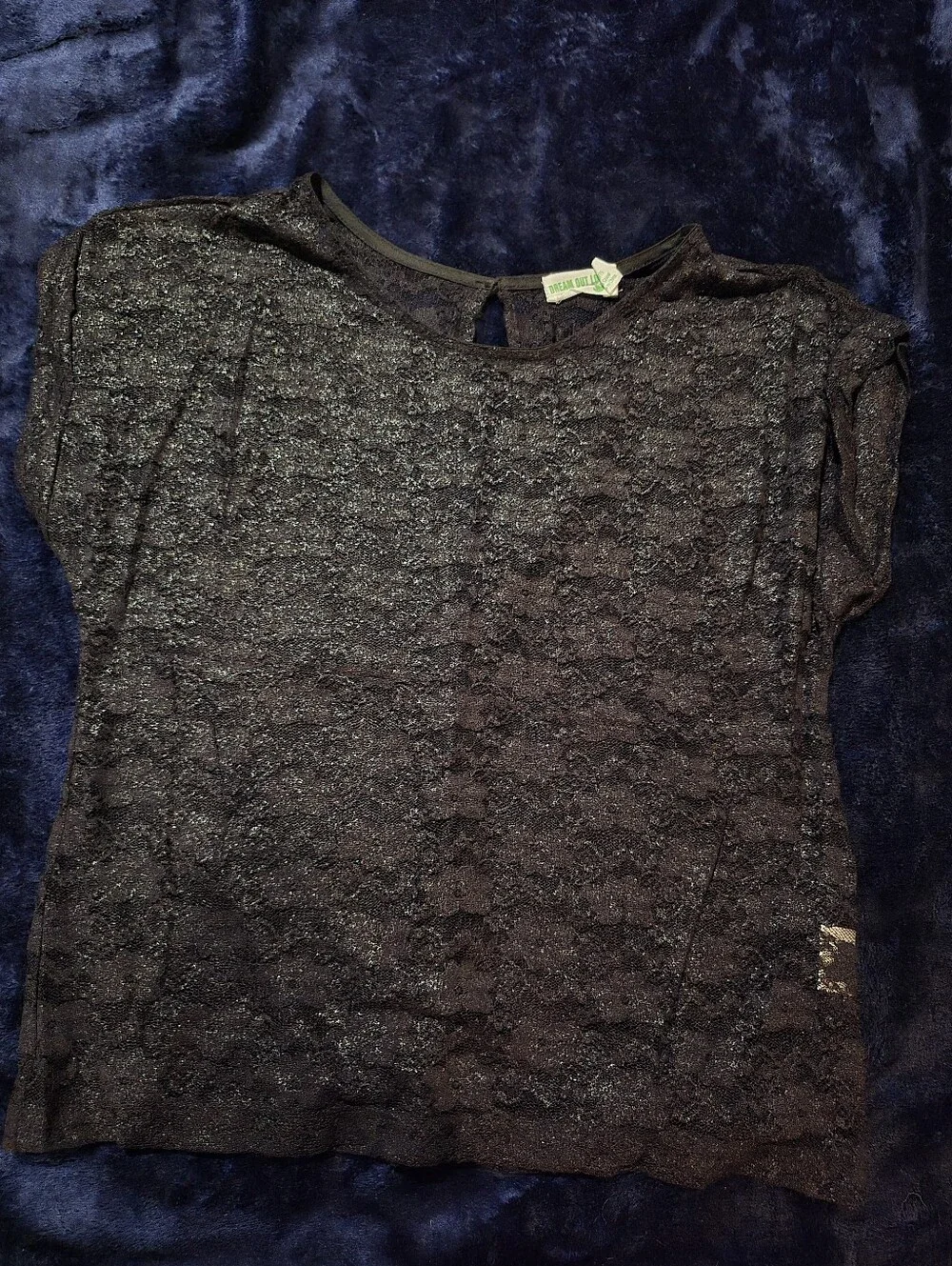 Dream Out Loud Black Lace Top